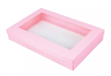 กล่องใส่ผ้าขนหนู สีชมพู Size M